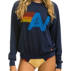 Aviator Nation Blue Logo hoodie! Small